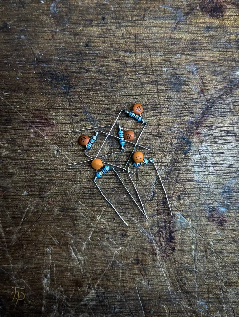 Kit treble bleed guitare électrique avec condensateurs et résistances pour circuit de volume